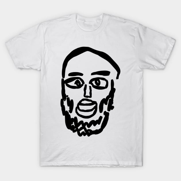 Unshaven face T-Shirt by shigechan